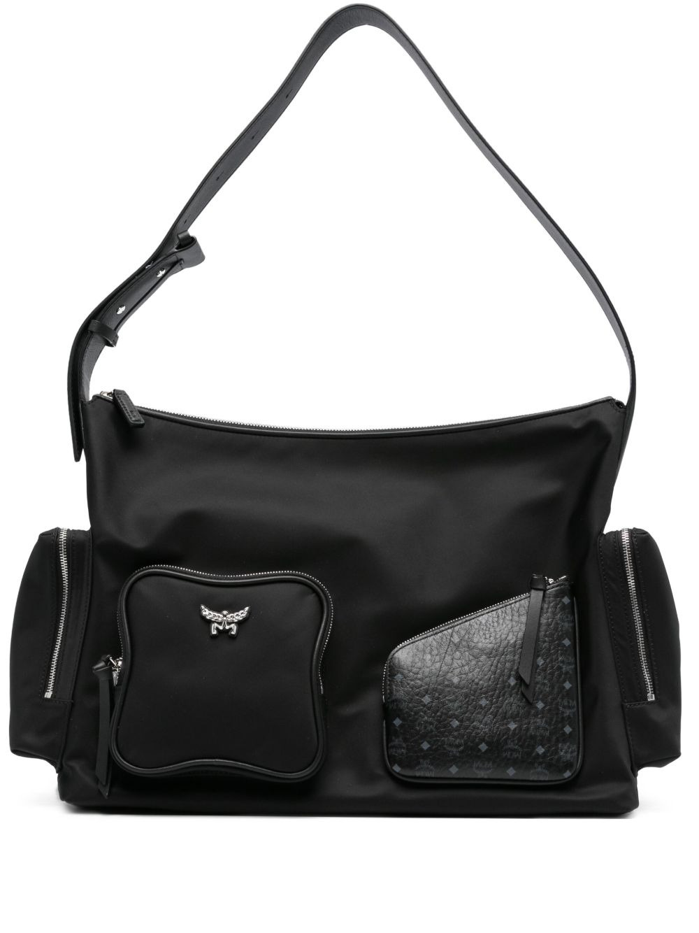 monogram-pattern shoulder bag - 1