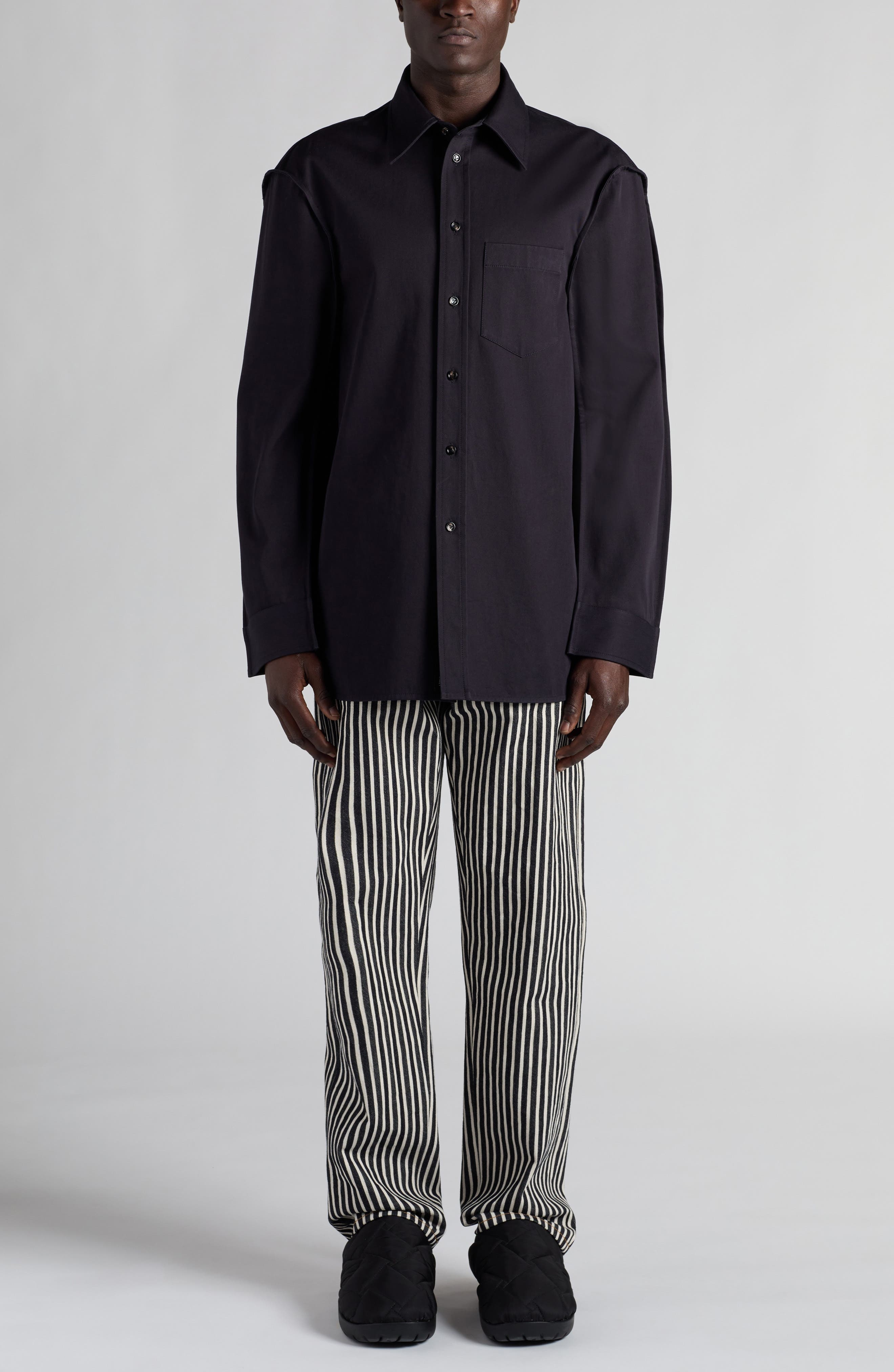 Cotton Twill Button-Up Shirt - 2