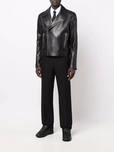 Balmain double-breasted biker jacket outlook