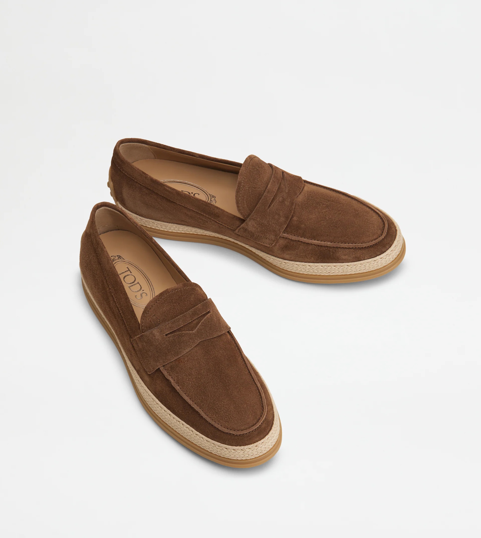 LOAFERS IN SUEDE - BROWN - 3