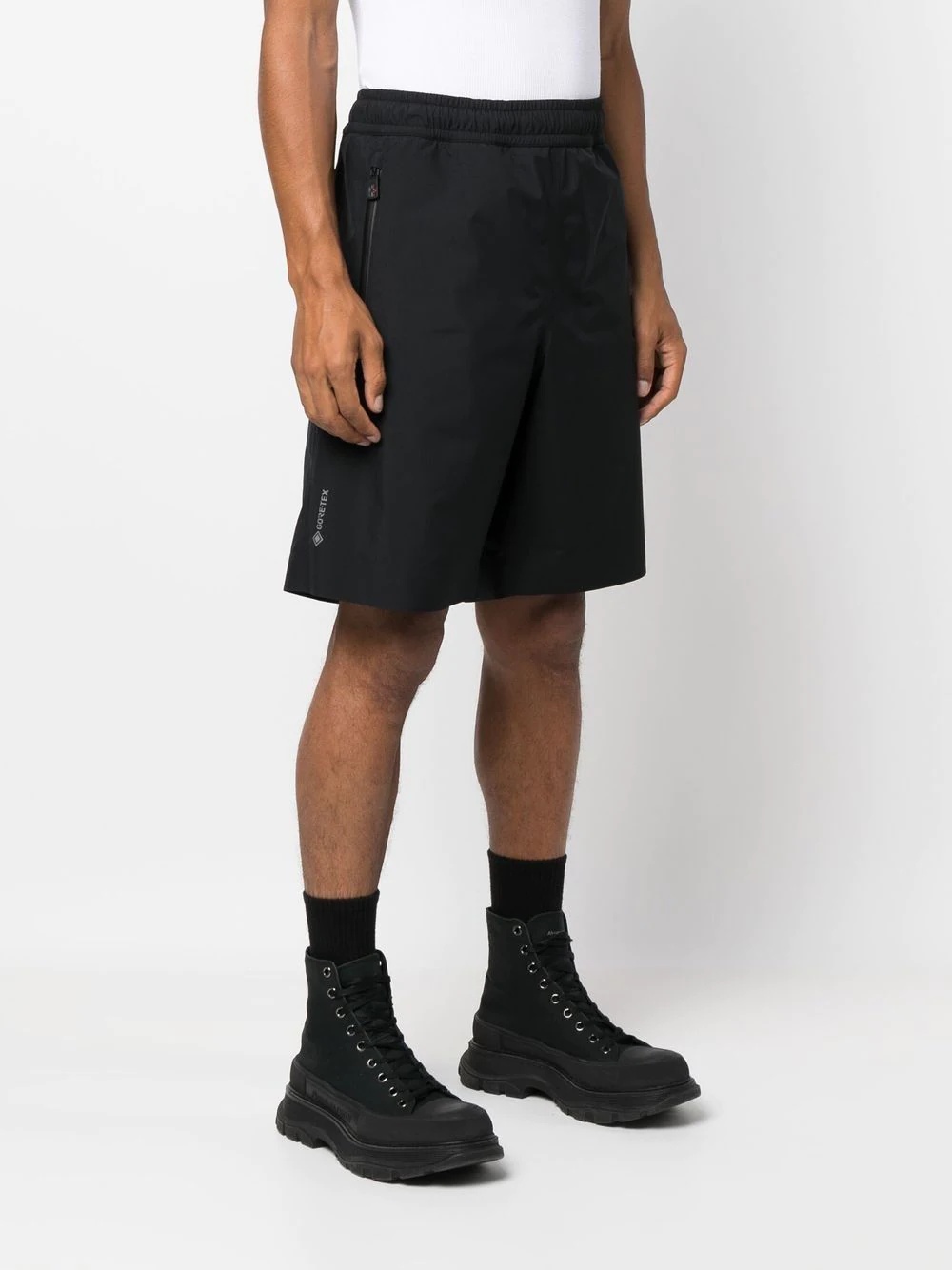 elasticated-waist cargo shorts - 3