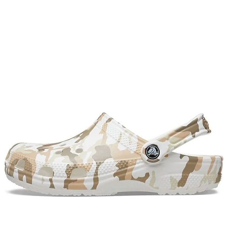 Crocs Classic Clog Camouflage Printing Beach Sandals White Camouflage Unisex 206454-94S - 1