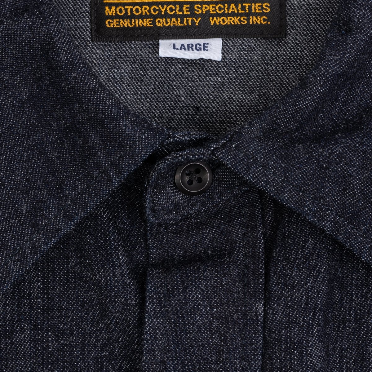 IHSH-350-IND 10oz Selvedge Denim Western Shirt - Indigo - 8