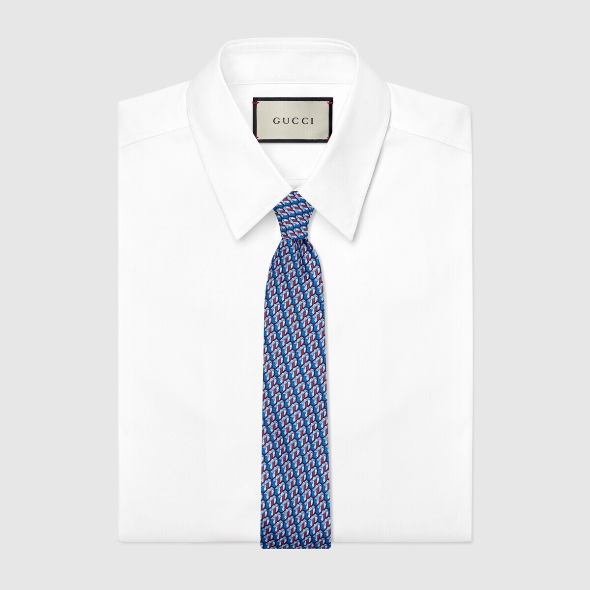 Gucci Valigeria print silk tie - 2