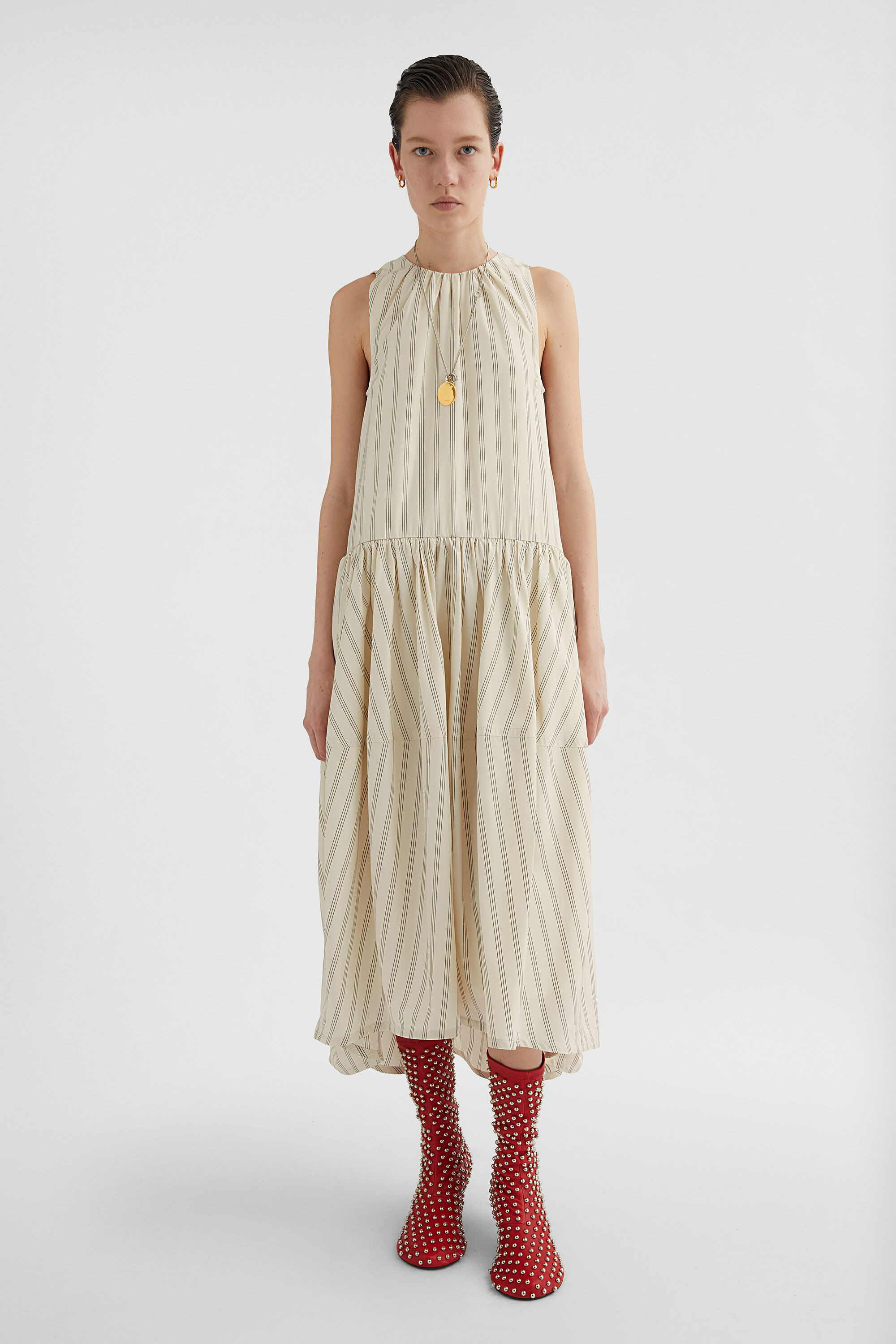 Crew-Neck Dress - 2