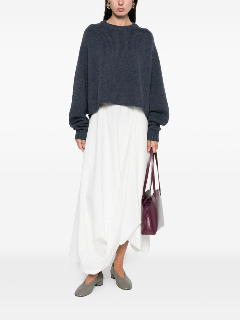 LISA YANG round-neck cropped sweater outlook