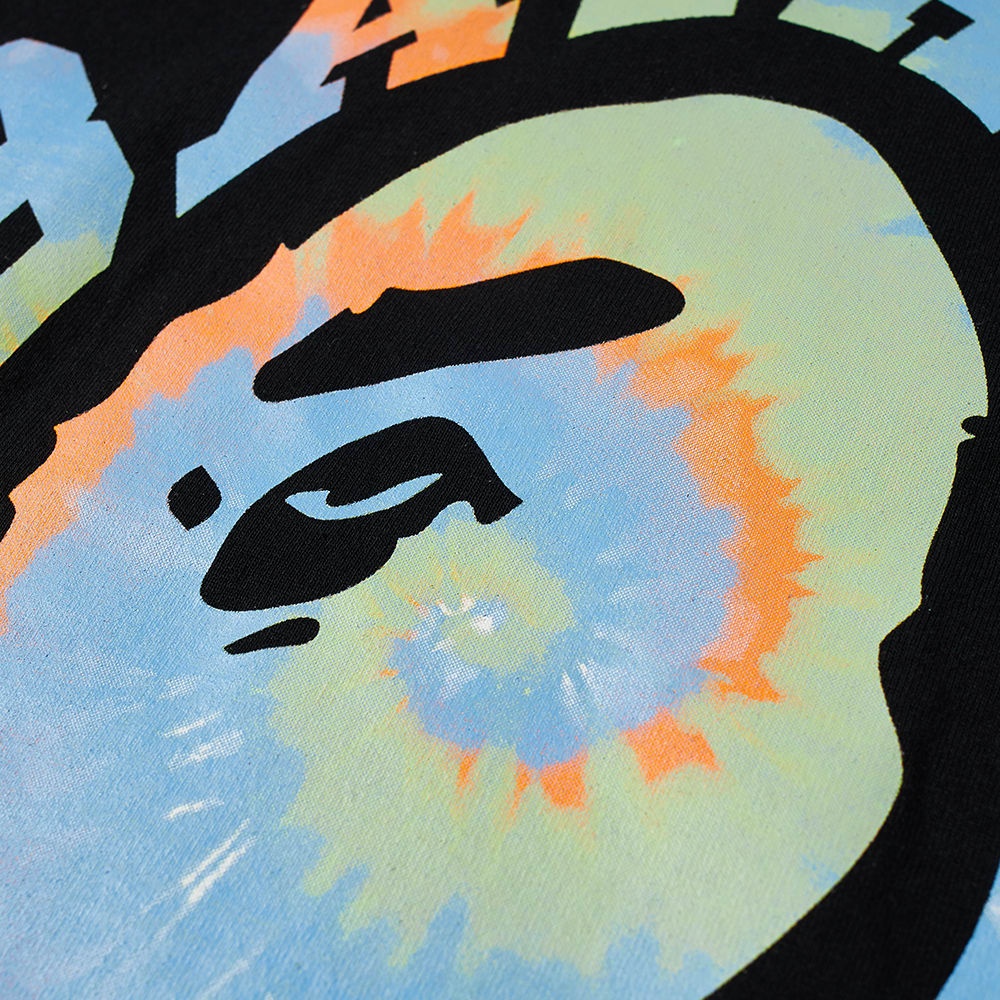 A Bathing Ape Tie Dye Twist College Tee - 3