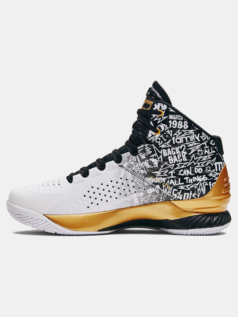 Under Armour Unisex Curry 1 Retro 'Back-to-Back MVP' Pack Basketball Shoes outlook