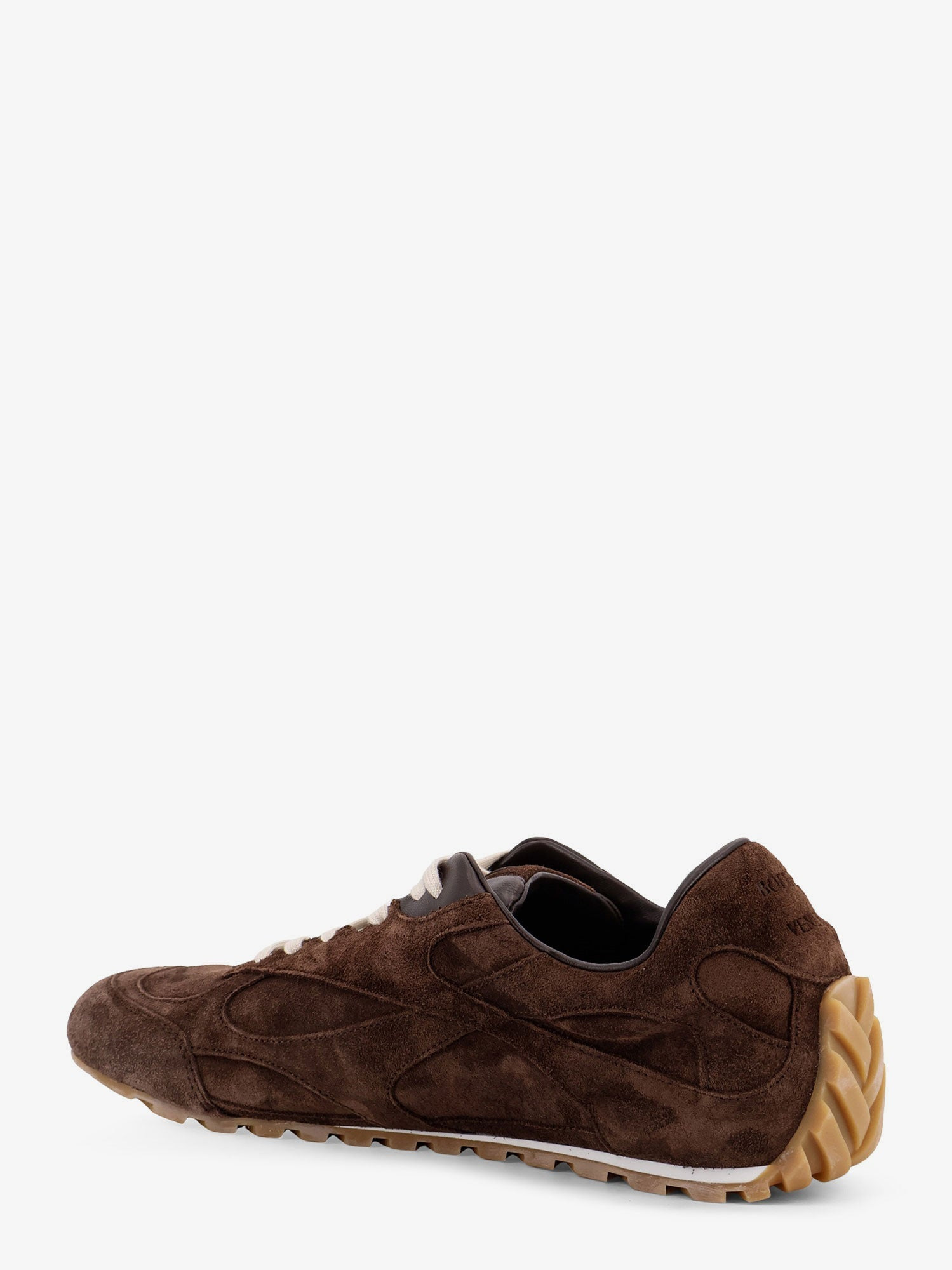 Bottega Veneta Men Orbit Flash Low-Top Suede Sneakers - 3