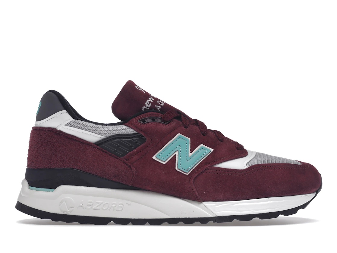 New Balance 998 Burgundy Chalk - 1