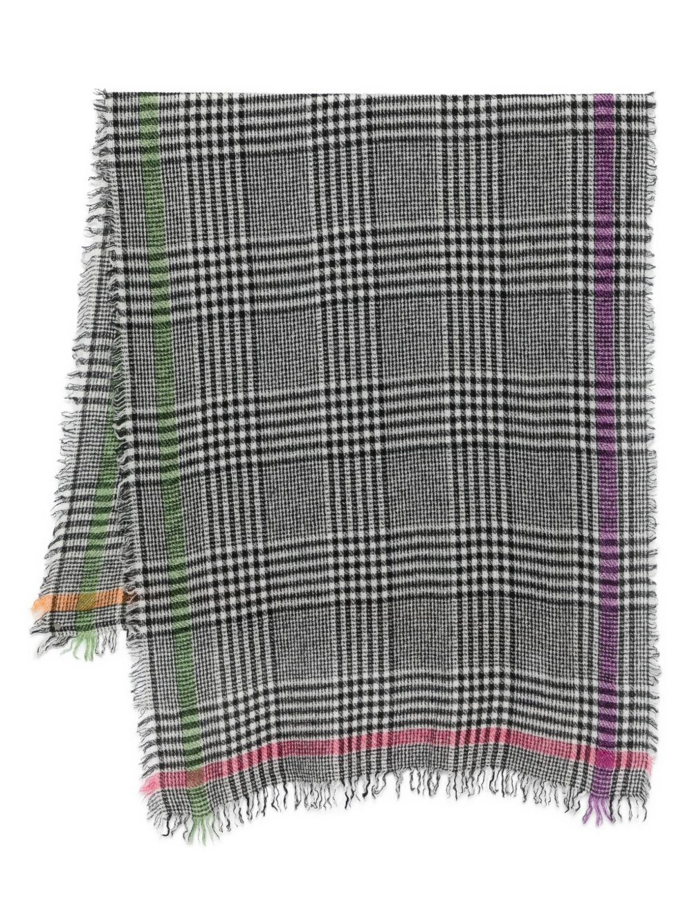 Multi Prince wool and cashmere scarf - 1