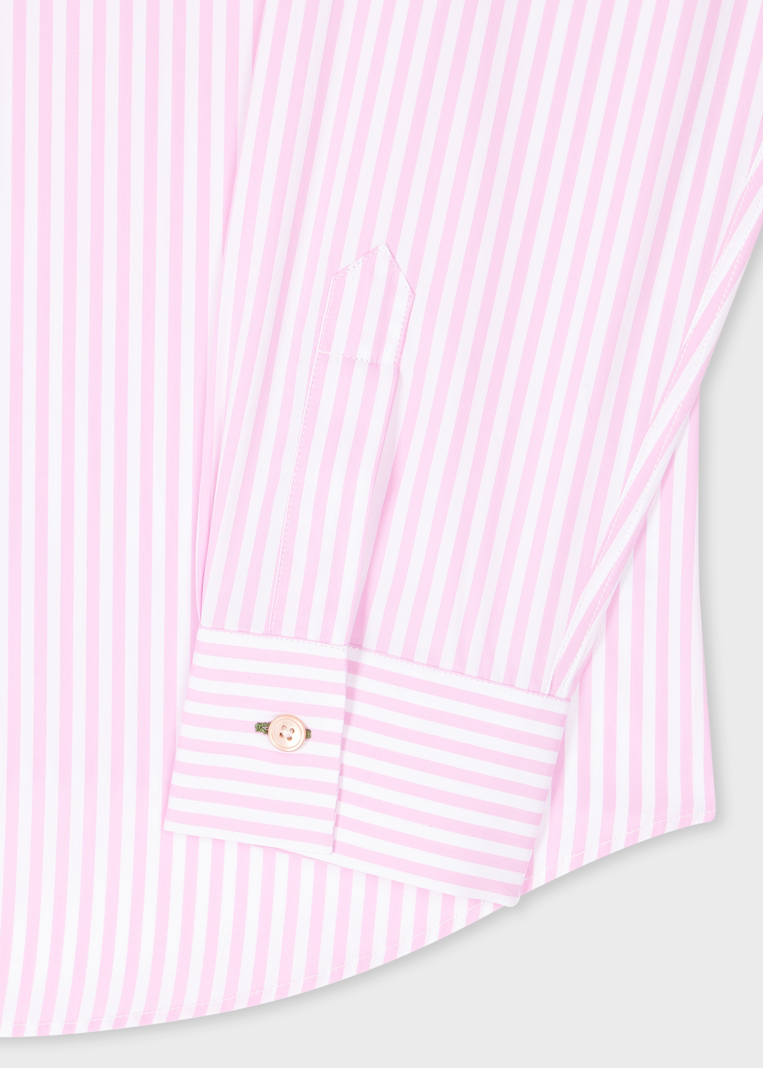 Pink Stripe Cotton Shirt - 2
