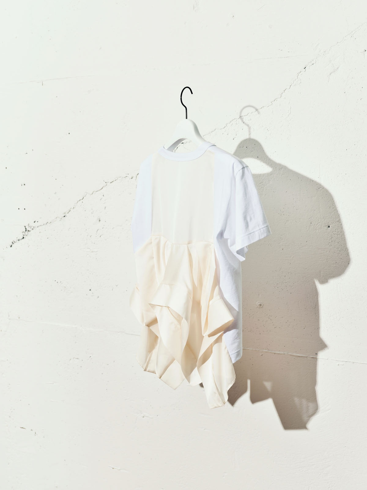sacai Satin x Cotton Jersey T-Shirt | REVERSIBLE