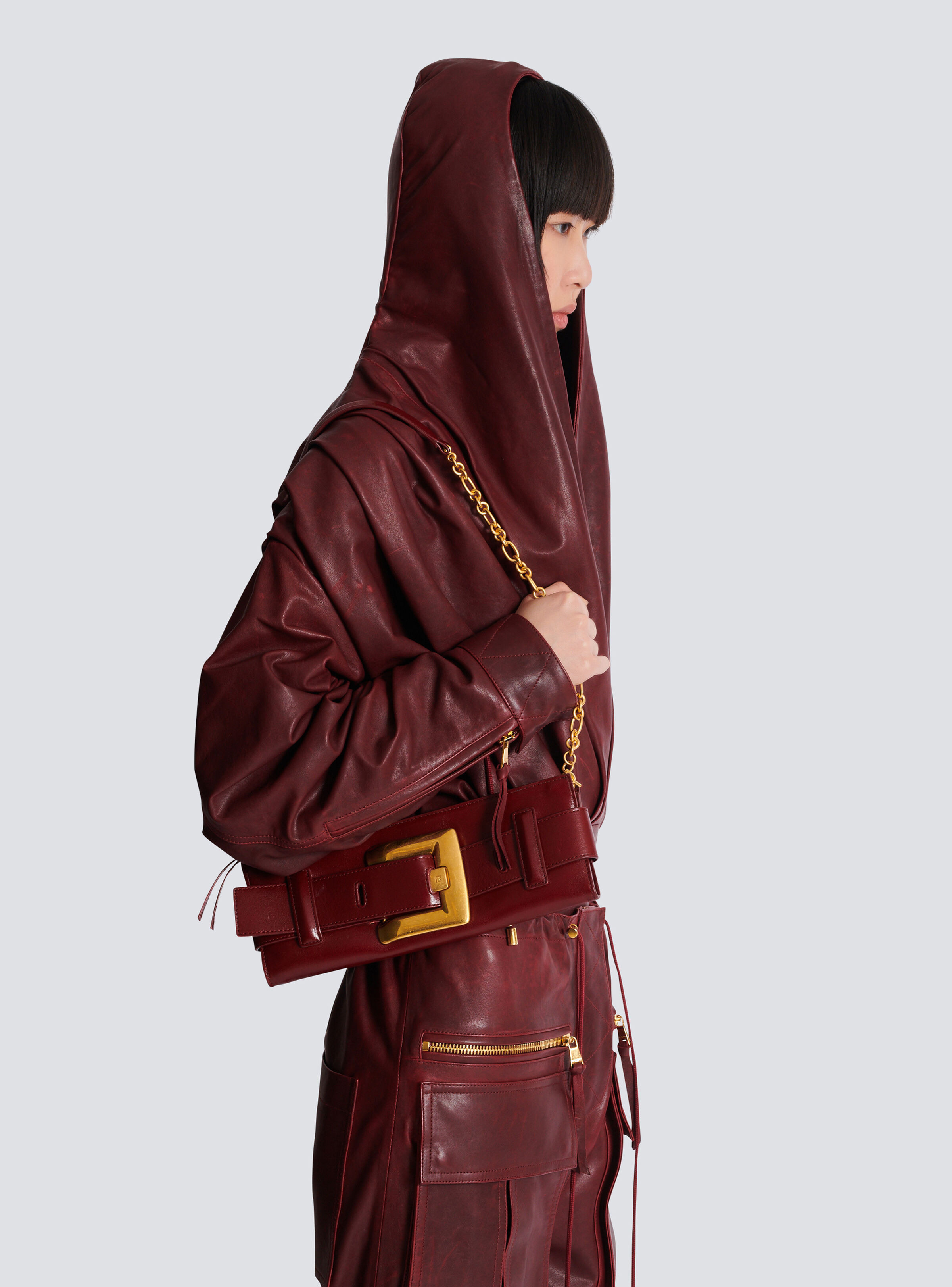 Anthem calfskin leather clutch - 8