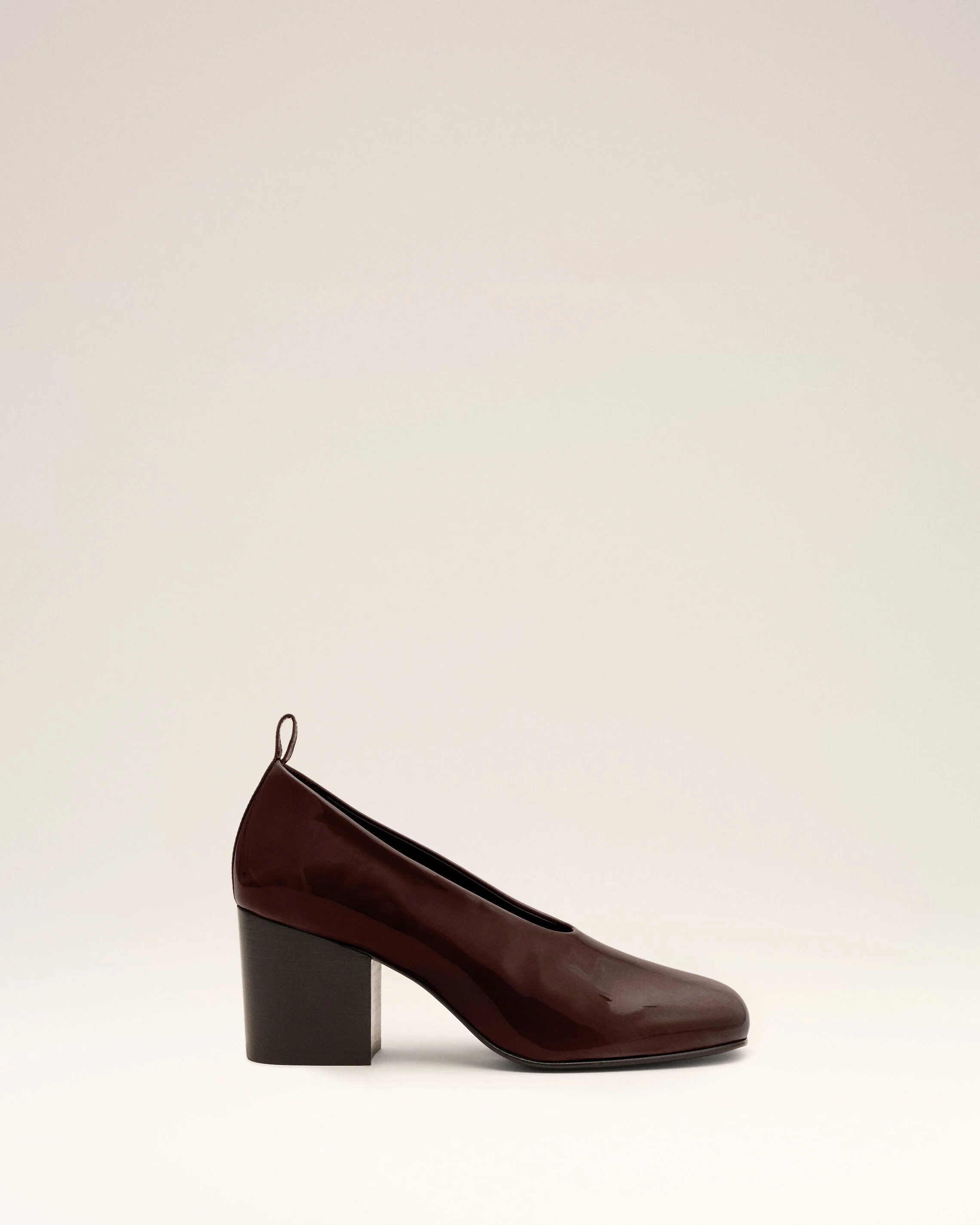 BROWN COW LEATHER PUMPS - 1