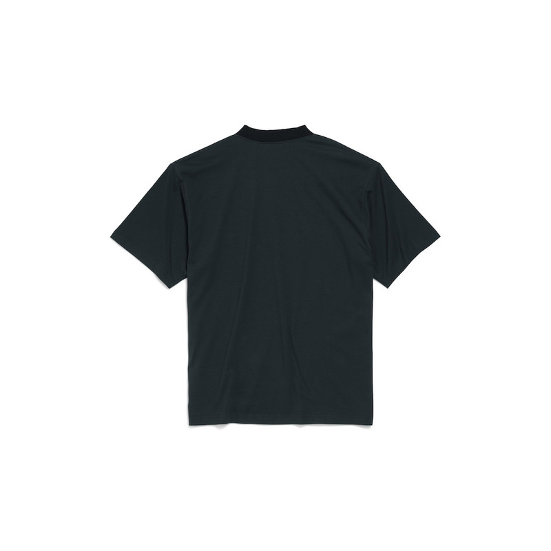 BALENCIAGA Airport Tag T-shirt Medium Fit in Faded Black outlook