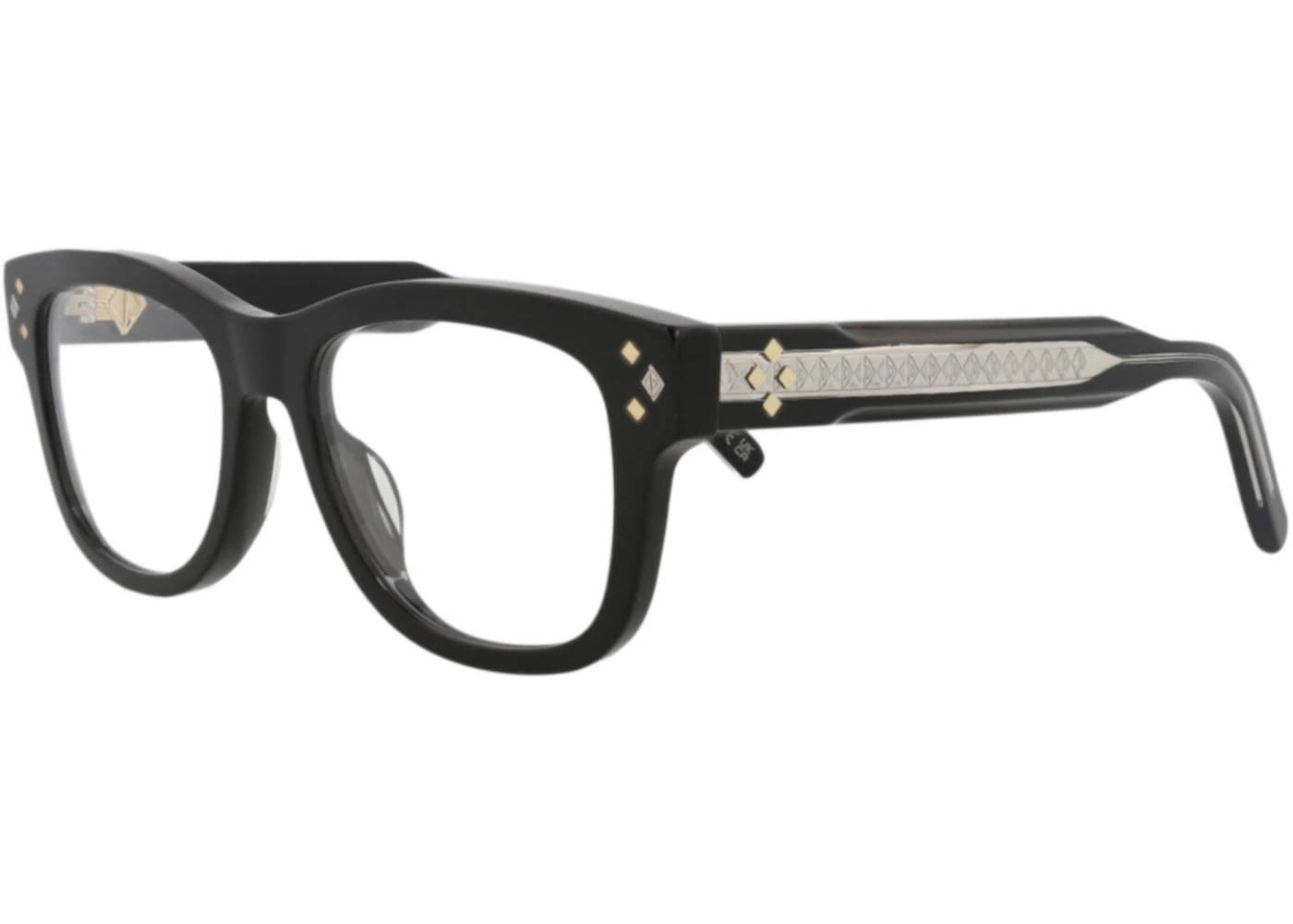 Dior Square-Frame Acetate Optical Frames Black Black Transparent (DM50062I-54-003) - 2