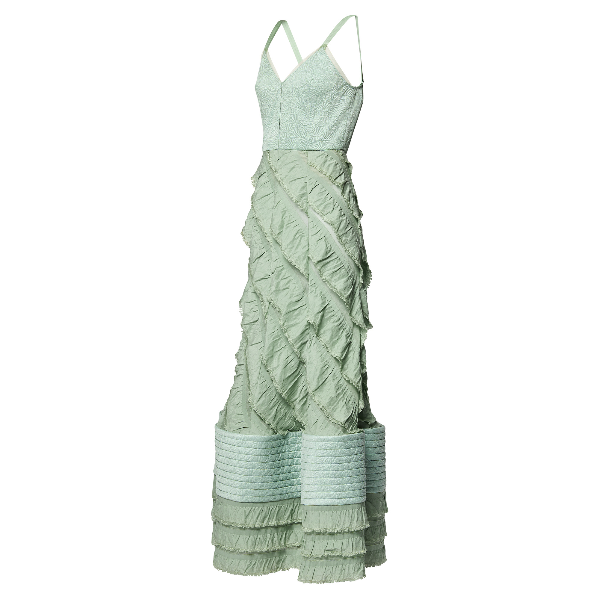 Mermaid Hem Flounce Gown - 2