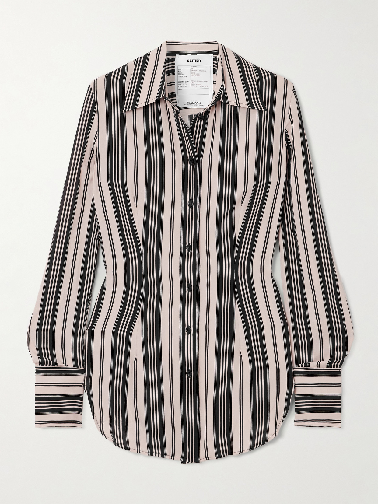 Rowan Striped Crepe Shirt - 1