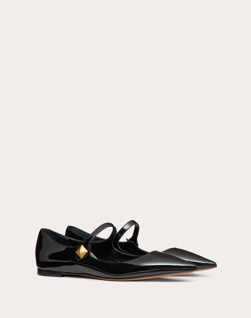VALENTINO GARAVANI TIPTOE PATENT LEATHER BALLET FLATS 2