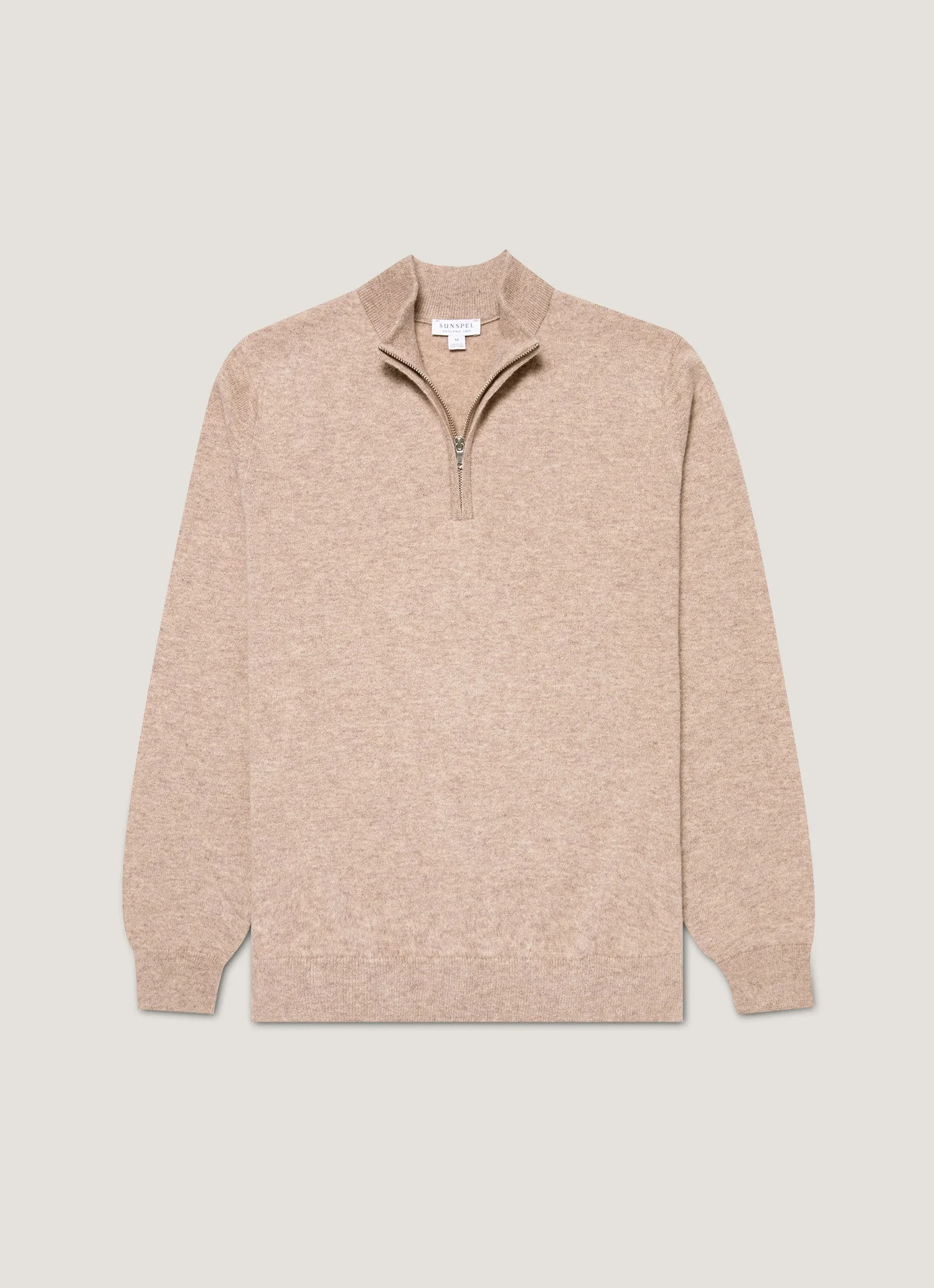 Cashmere Half Zip Jumper - 1