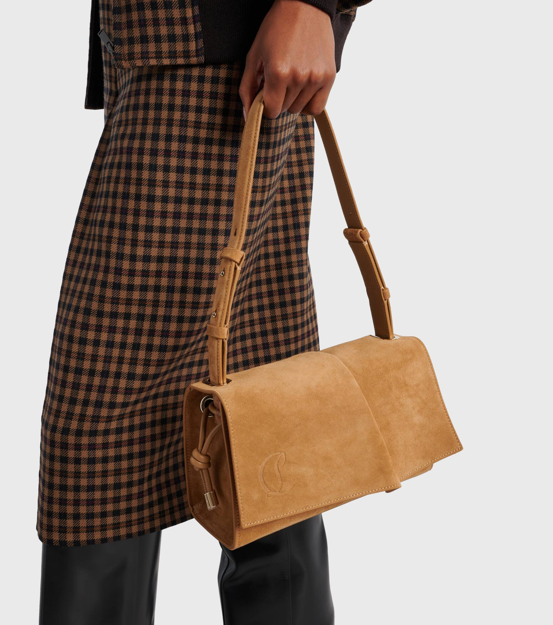 Baggy Small suede shoulder bag - 6