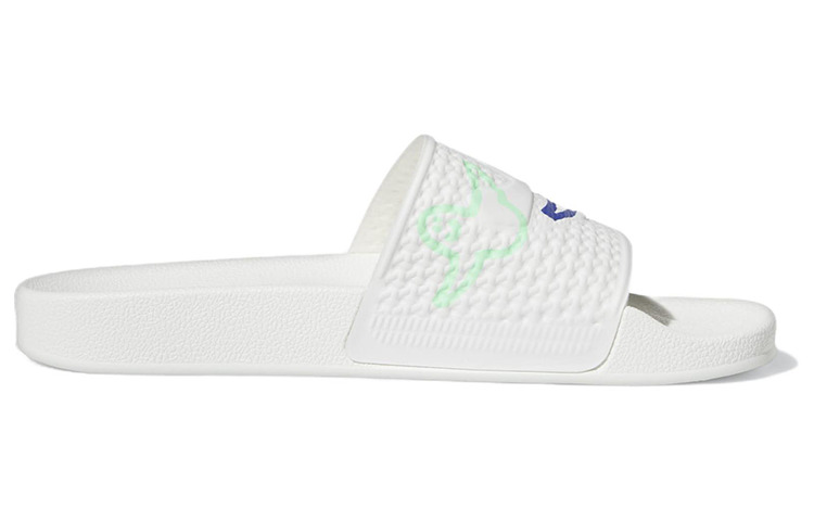 adidas Shmoofoil Slides 'Cloud White Red Pulse Mint' HQ2034 - 3