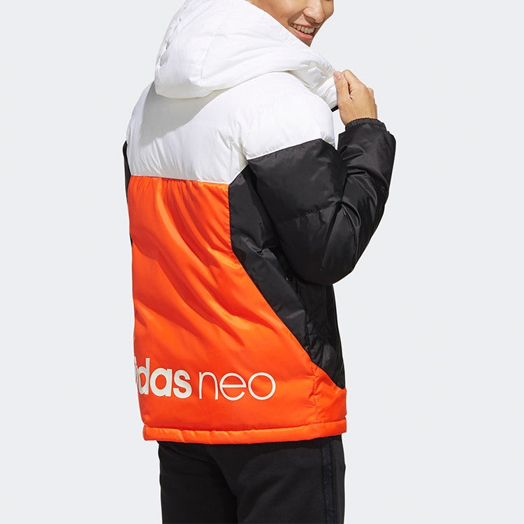 adidas neo protection against cold Stay Warm hooded down Jacket White EI4426 - 4