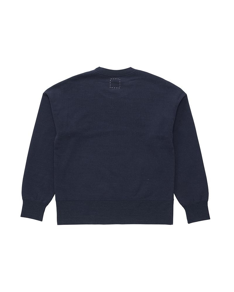 visvim COURT SWEAT L/S NAVY outlook
