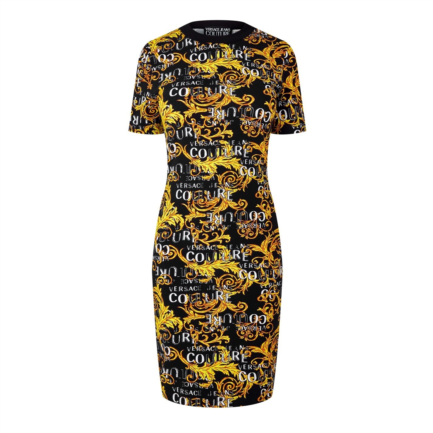 BAROQUE-PRINT MINI DRESS - 4