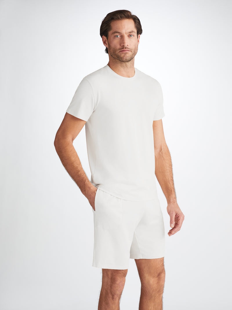 Men's Lounge Shorts Basel Micro Modal Stretch White - 5