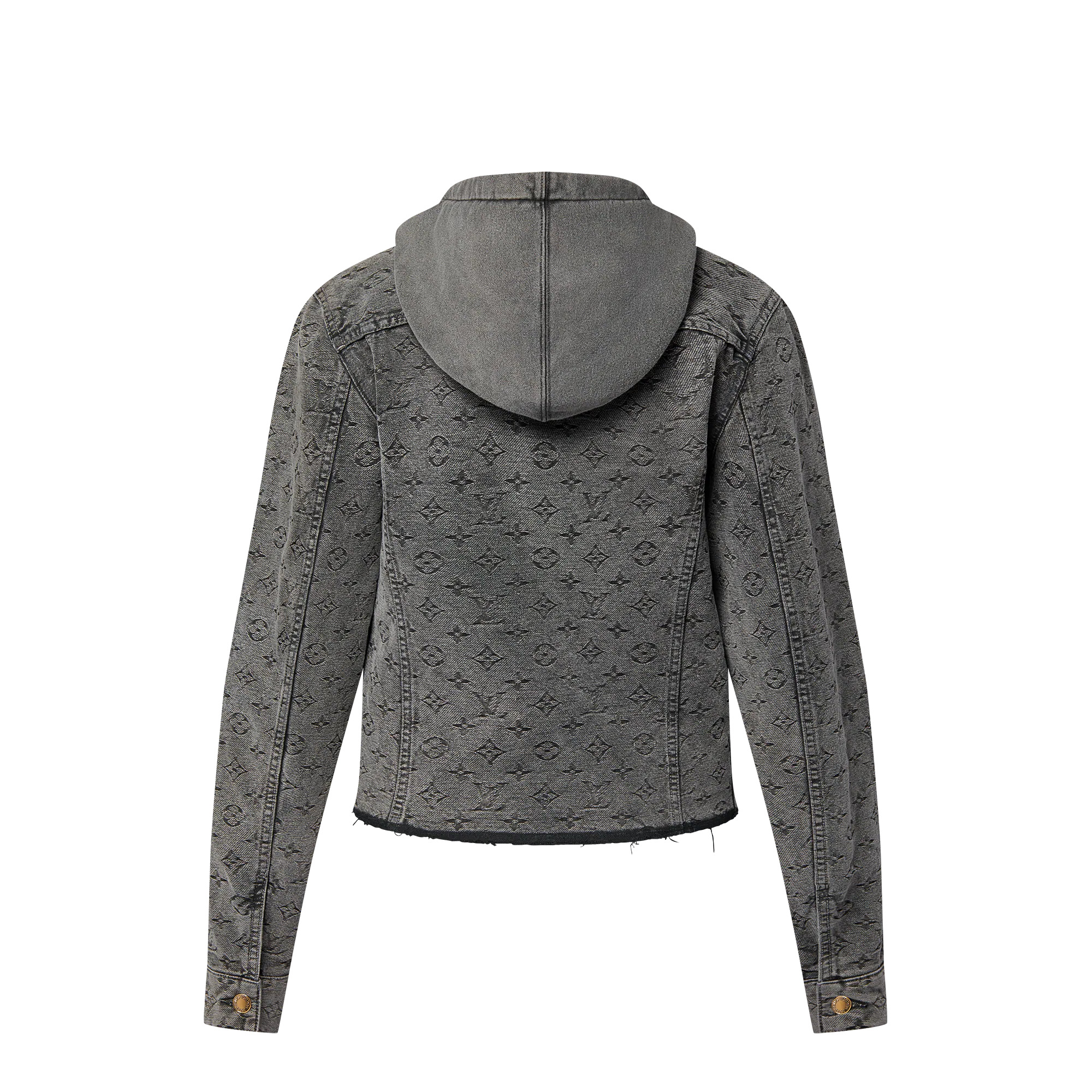 Vintage-Effect Monogram Denim Jacket - 3