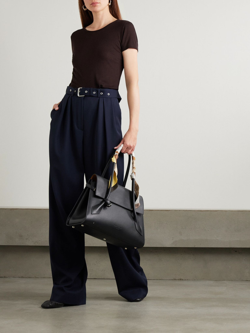LESET Rozzi ribbed jersey T-shirt Chocolate outlook