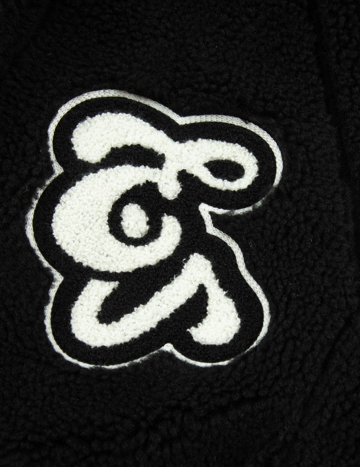 FLORAL JACQUARD OVERSIZED SHERPA FLEECE JACKET - 8