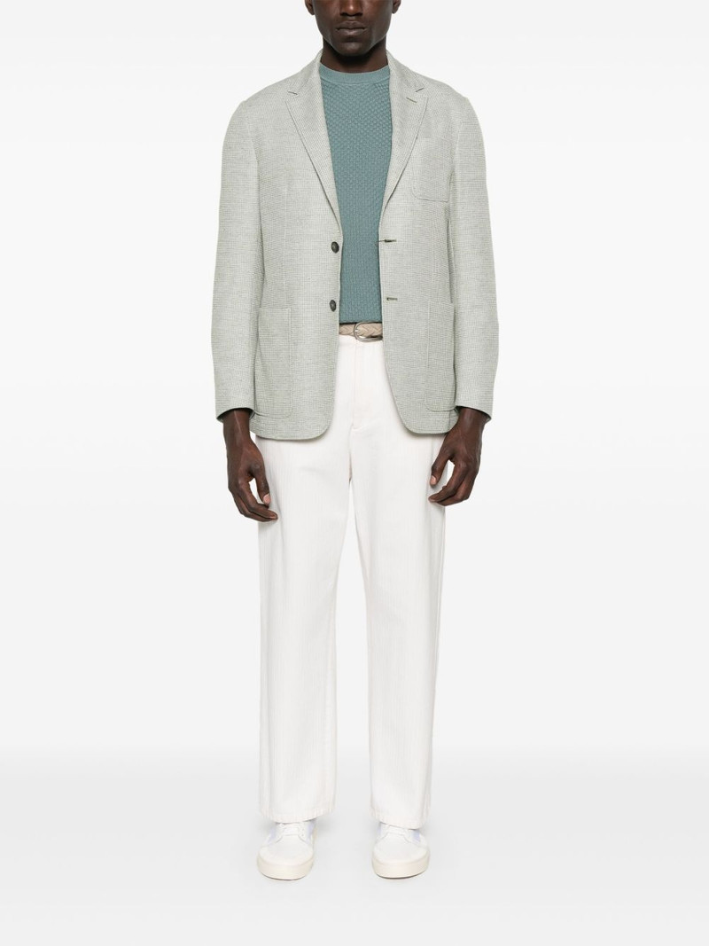 Canali basket-weave sweater outlook