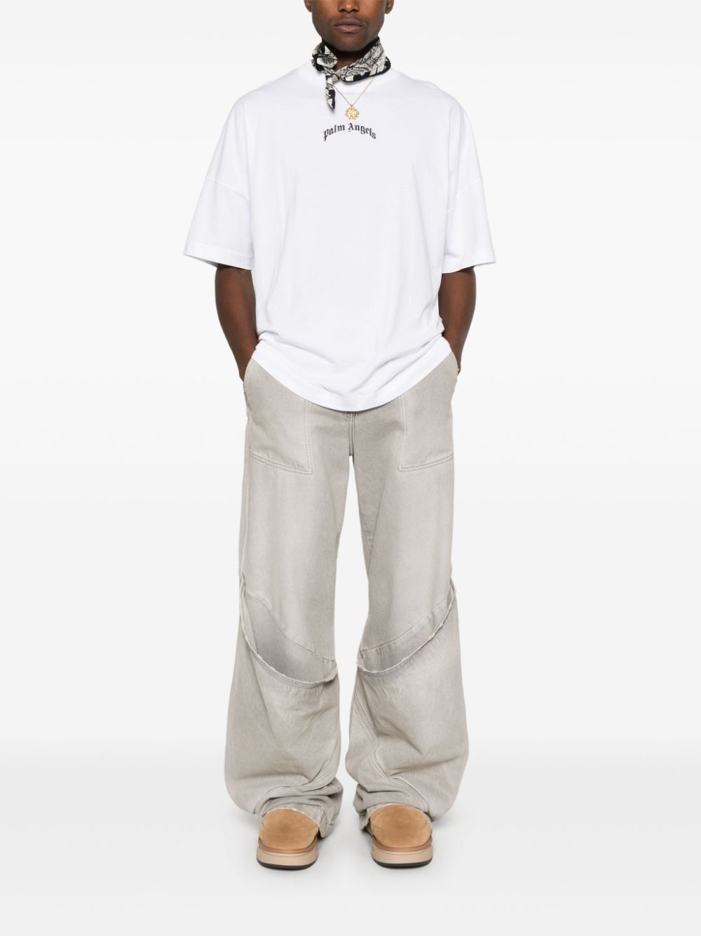 curved-logo T-shirt - 2