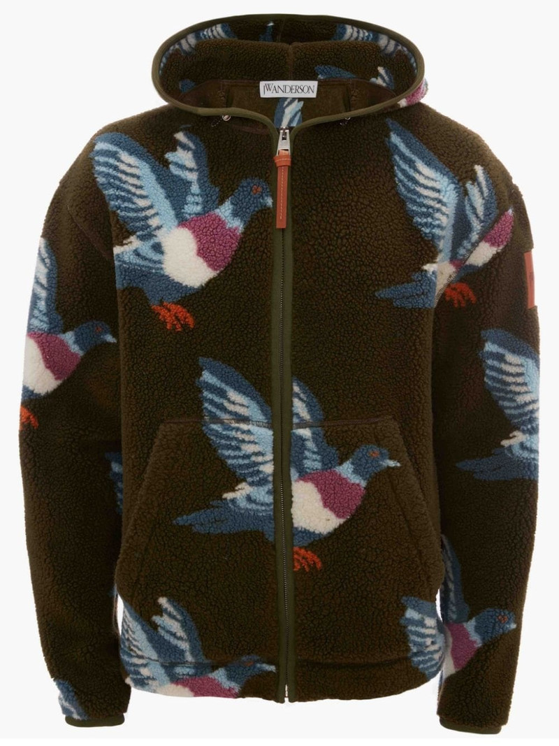 CASUAL HOODED FLEECE JACKET 1