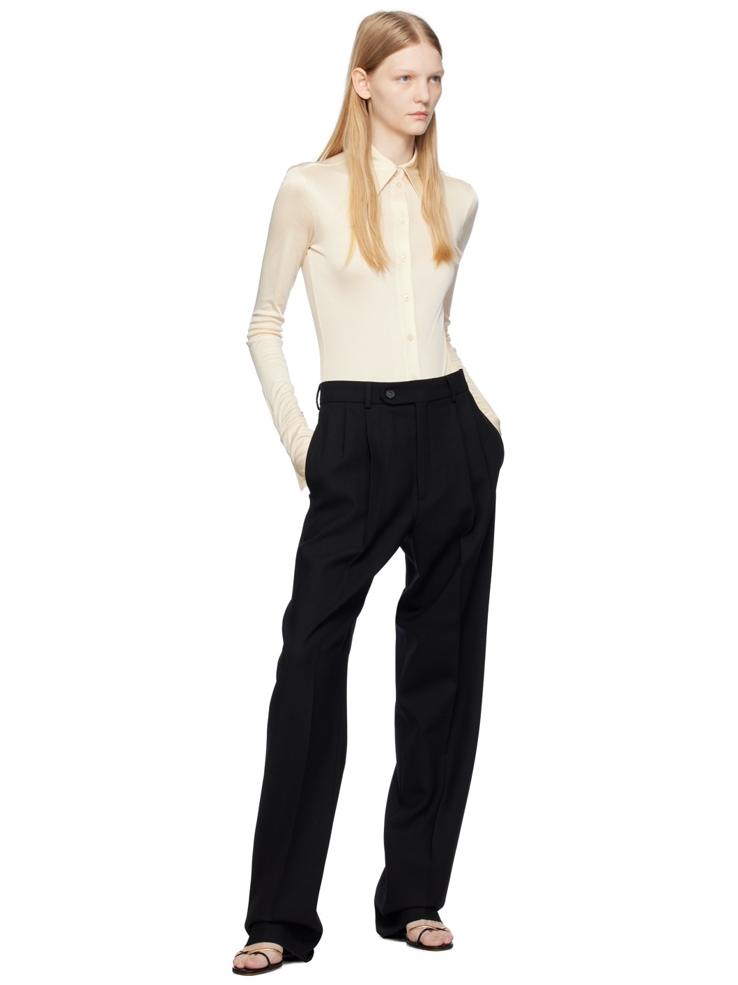 Black Summer Trousers - 4