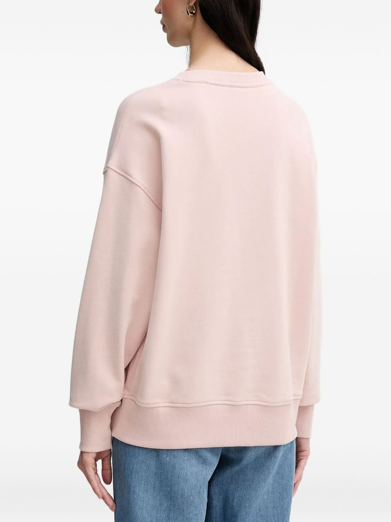 BOSS rubberized-logo crew-neck sweatshirt outlook