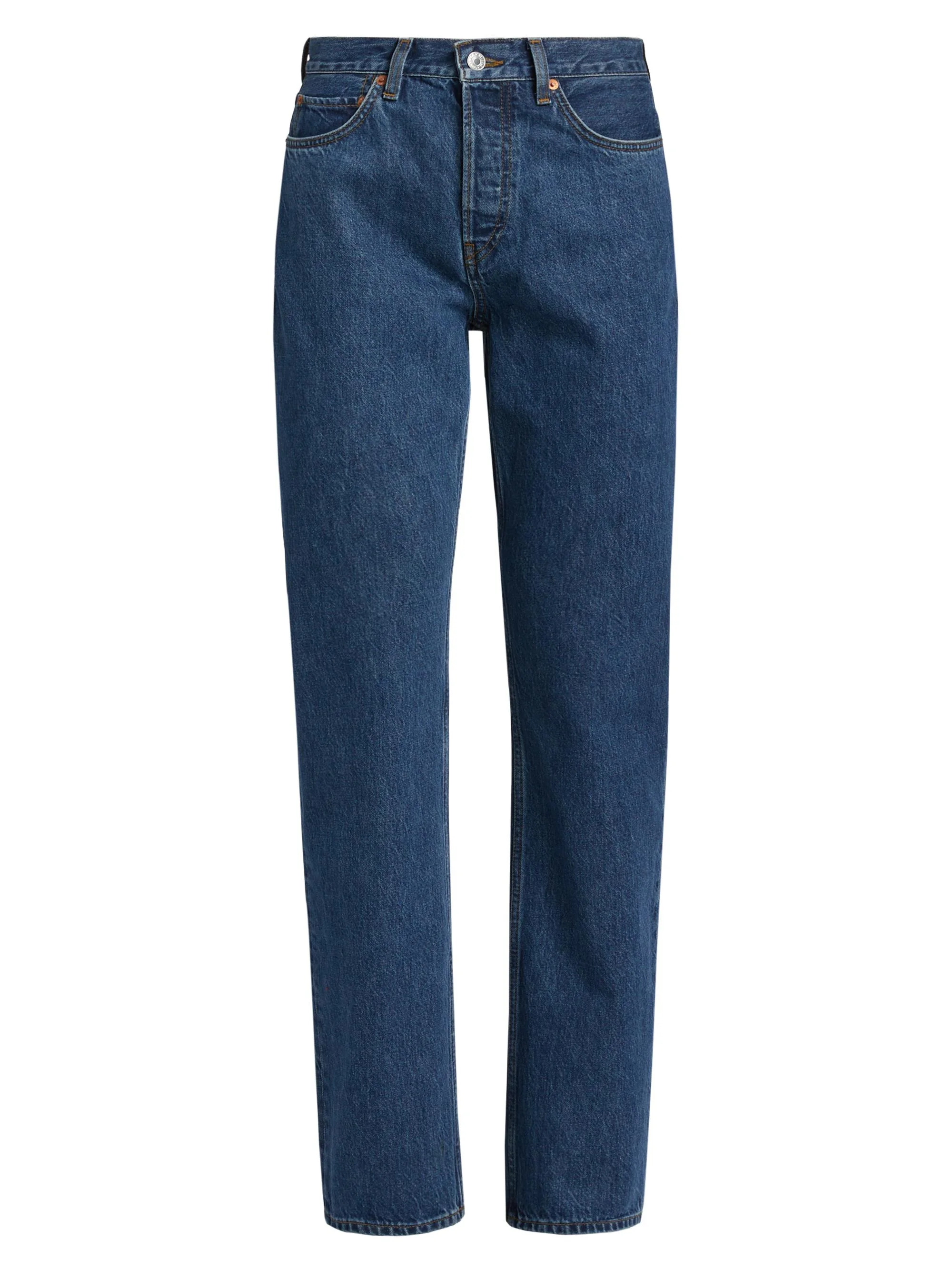Women's 90s High-Rise Straight-Leg Jeans - Rustic Indigo - 1