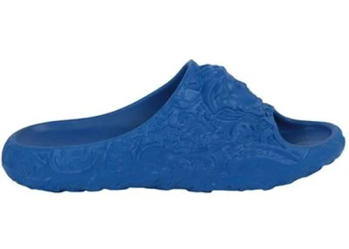 Versace Molded Barocco Pool Slide Royal Blue - 1