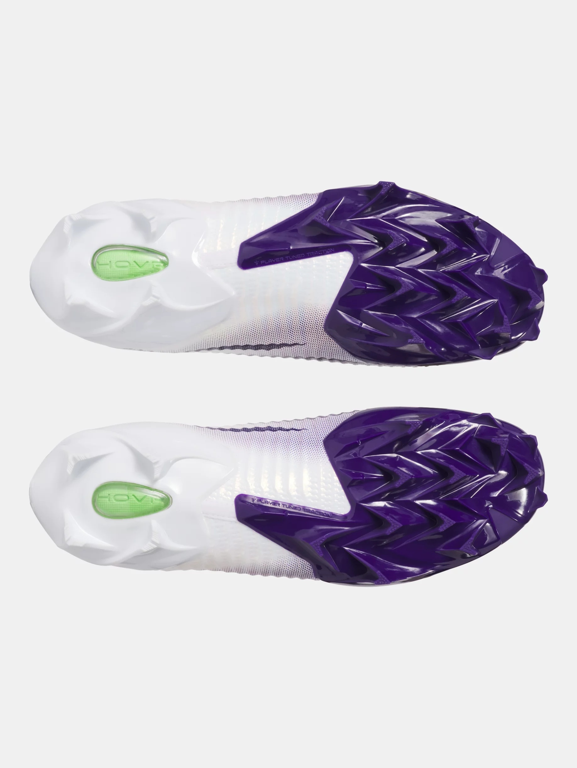 Men Size 13.5 Under Armour UA Blur Pro White Purple Football Cleats 3028220-104 Under Armour Men main image 2
