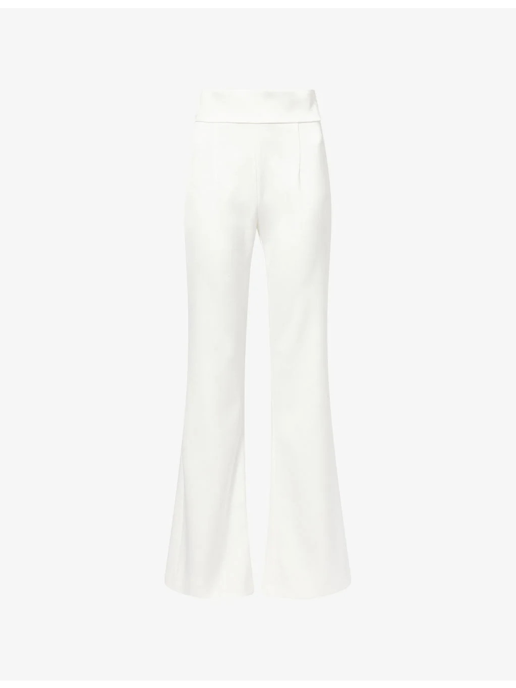 Sculpted Flared Woven Trousers - 1