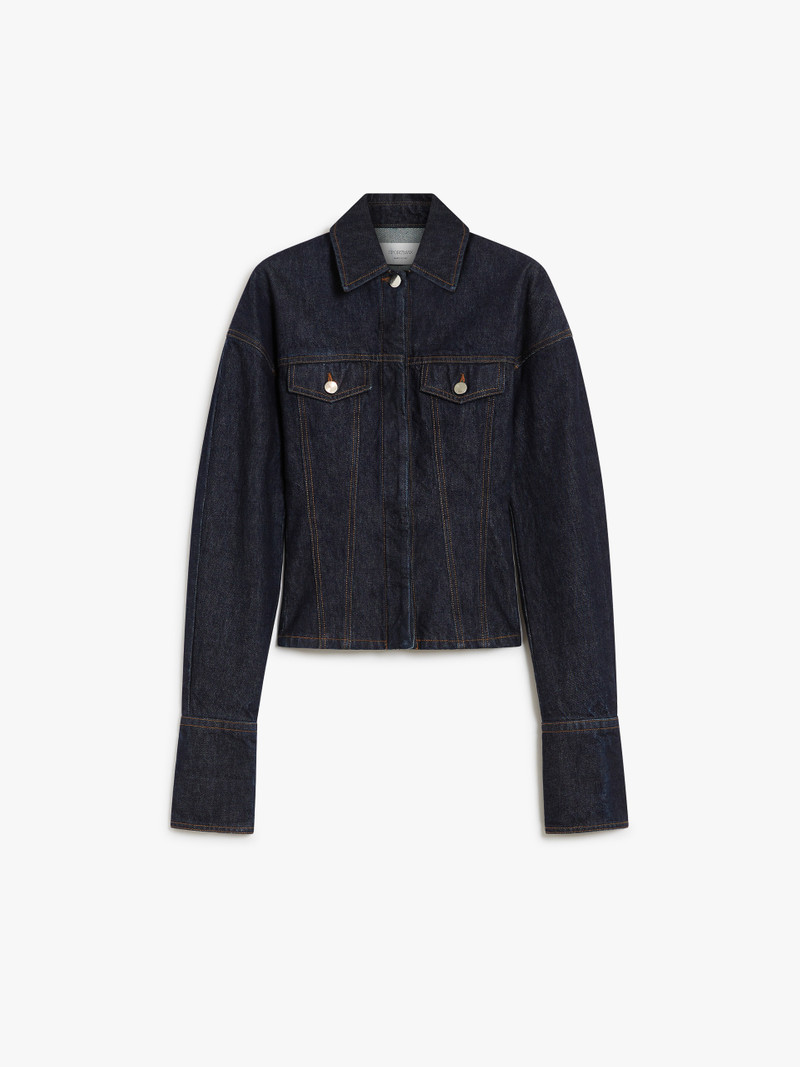 GANGE Denim fitted-waist jacket - RUNWAY 1