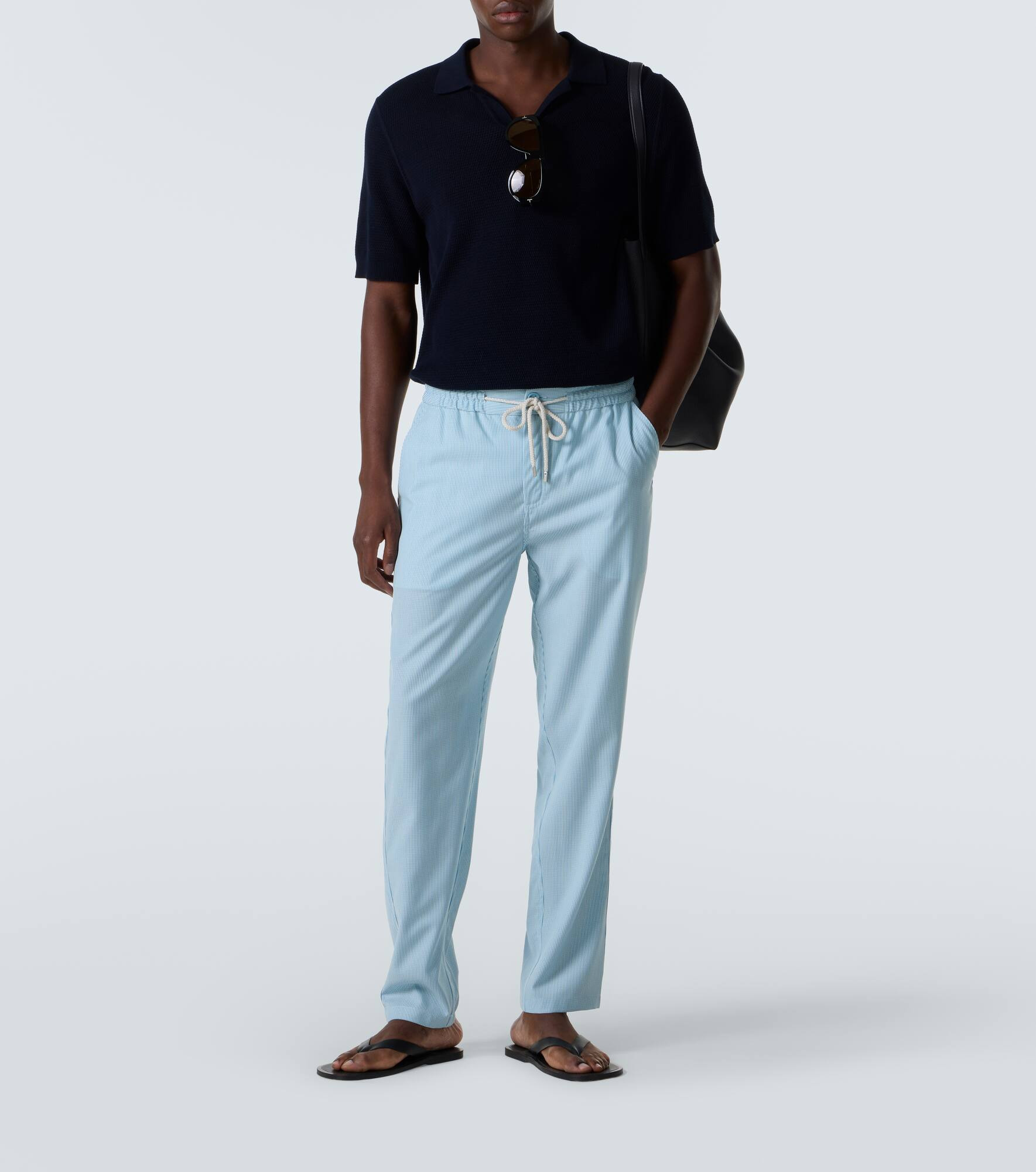 Parc striped wool-blend slim pants - 2