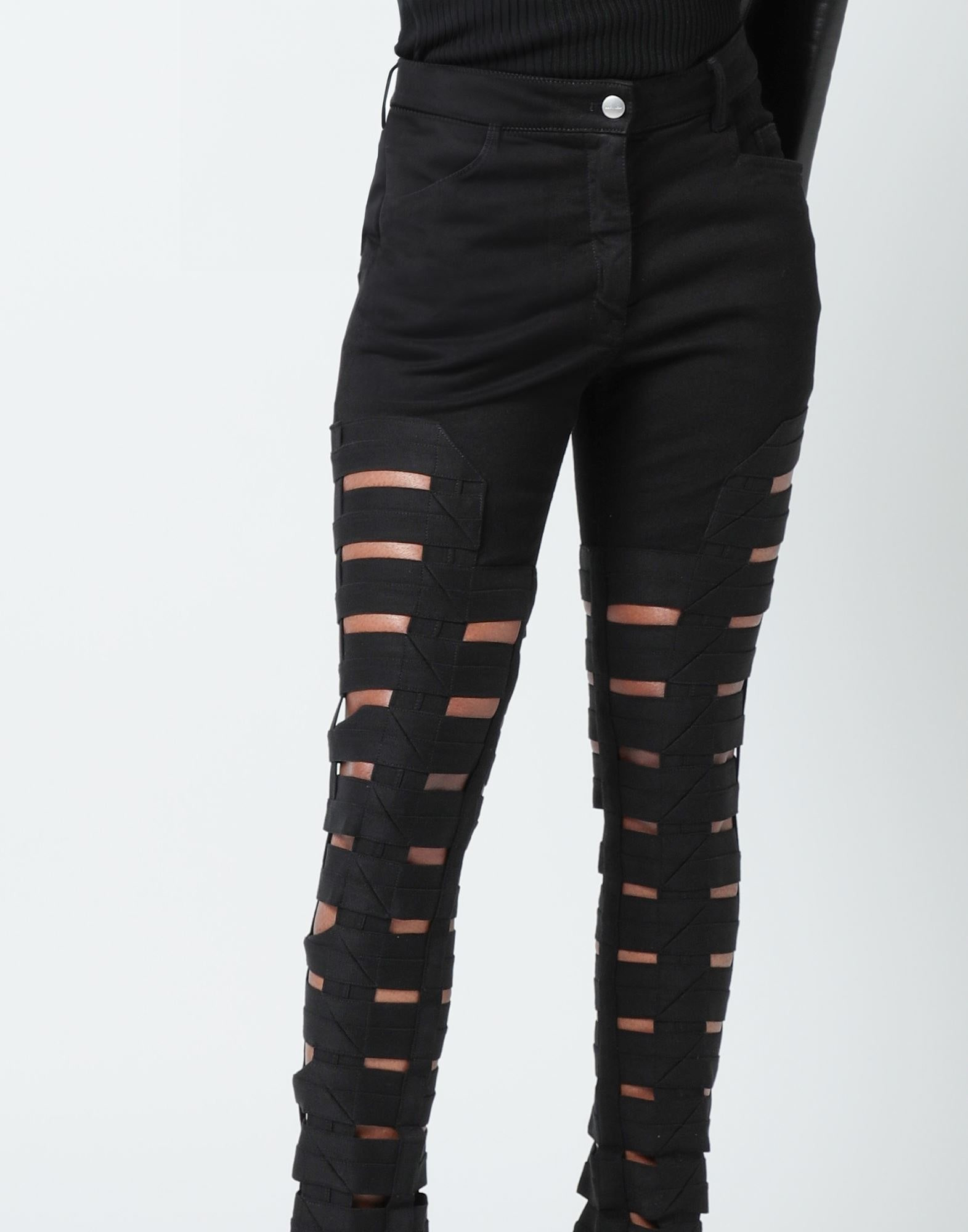 Black Women's Denim Pants - 4