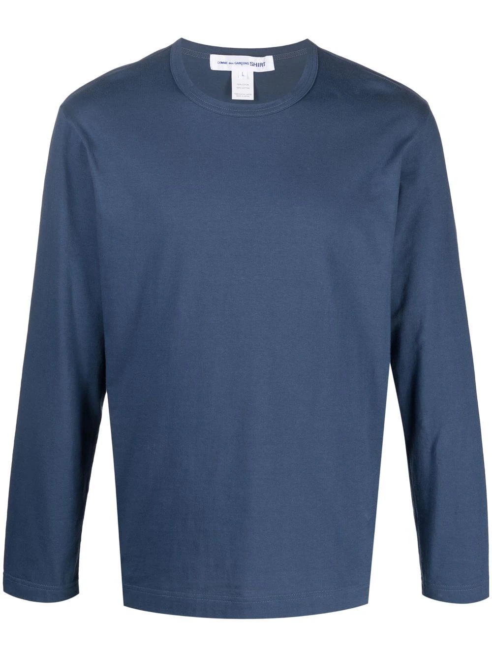 round neck long-sleeved T-shirt - 1