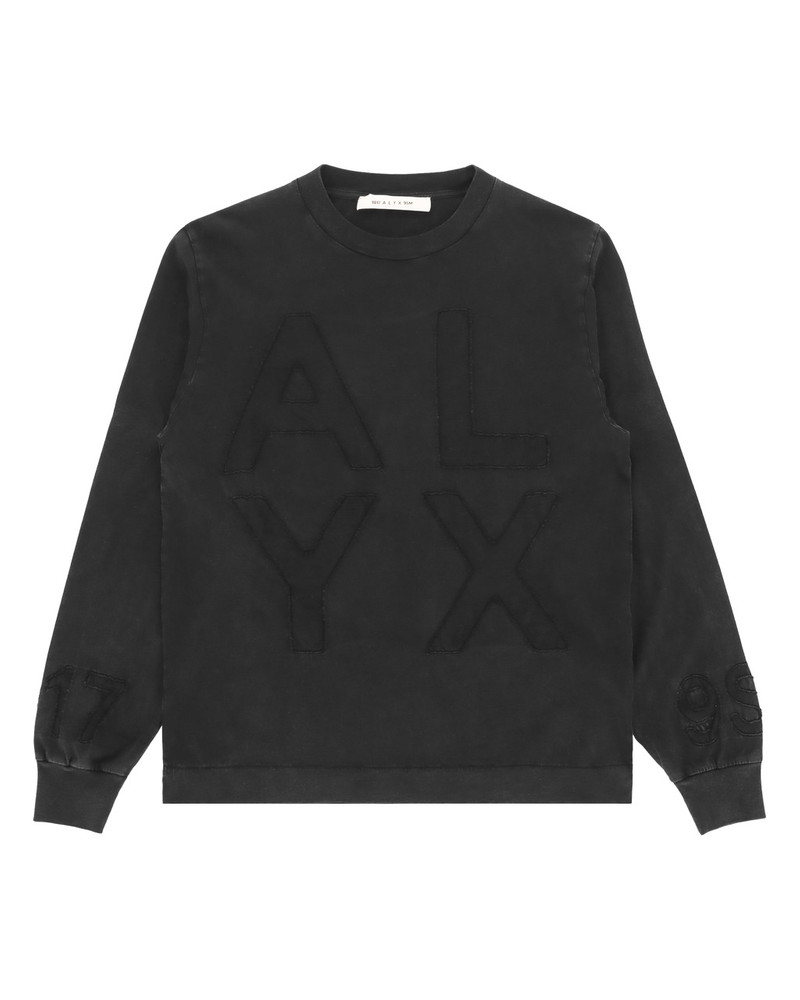 TEXTURED LOGO LONG SLEEVE T-SHIRT 1