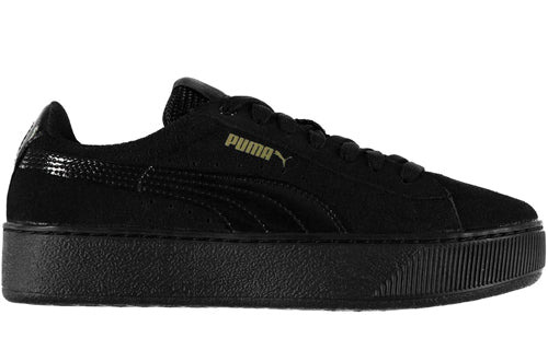 (WMNS) PUMA SUEDE S Vikky Platform - PUMA Black 363287-01 - 2