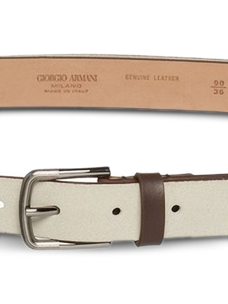 GIORGIO ARMANI rectangular-buckle belt outlook